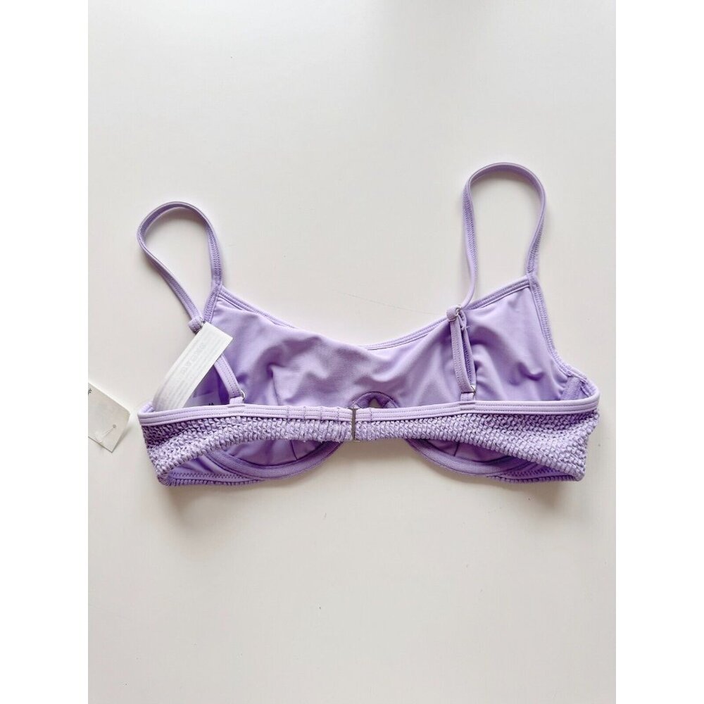 NWT ABERCROMBIE & FITCH Continuous Underwire Lilac Purple Bikini Top, Size S - Picture 5 of 10